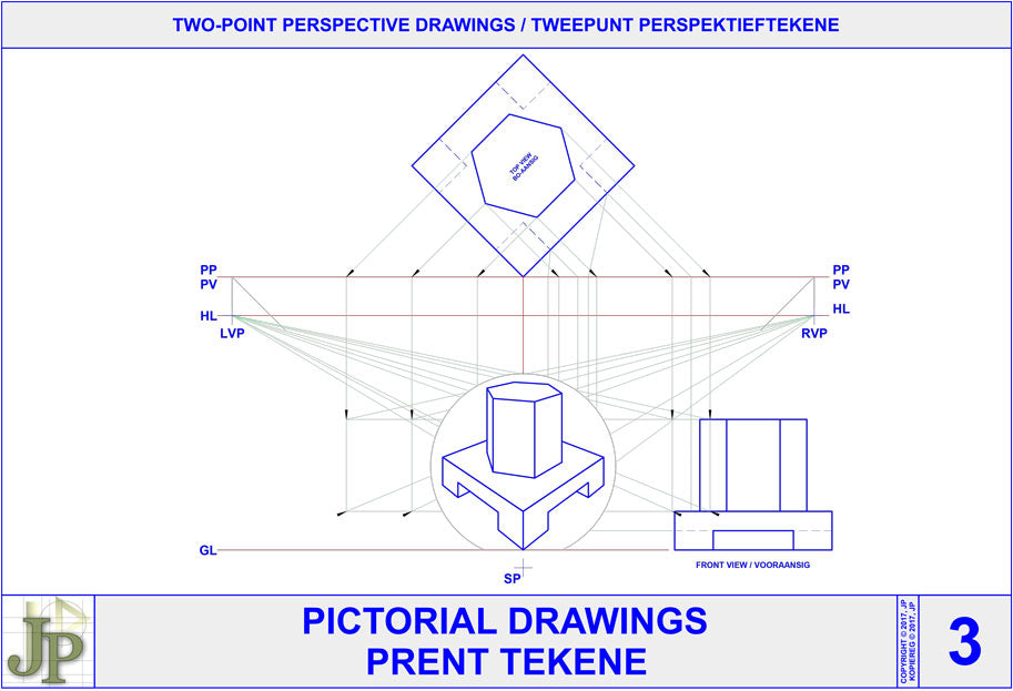Pictorial Drawings 3 - Two-Point Perspective