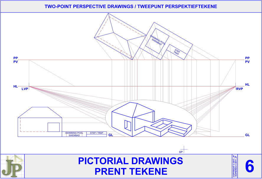 Pictorial Drawings 6 - Two-Point Perspective