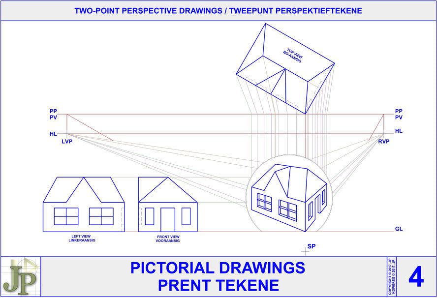 Pictorial Drawings 4 - Two-Point Perspective