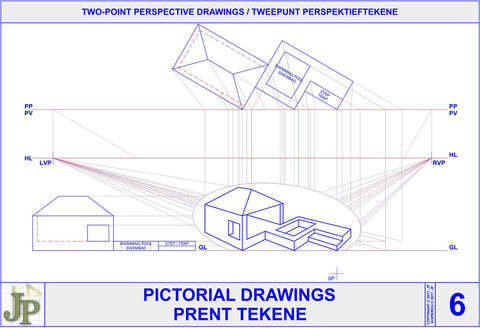 Pictorial Drawings 6 - Two-Point Perspective