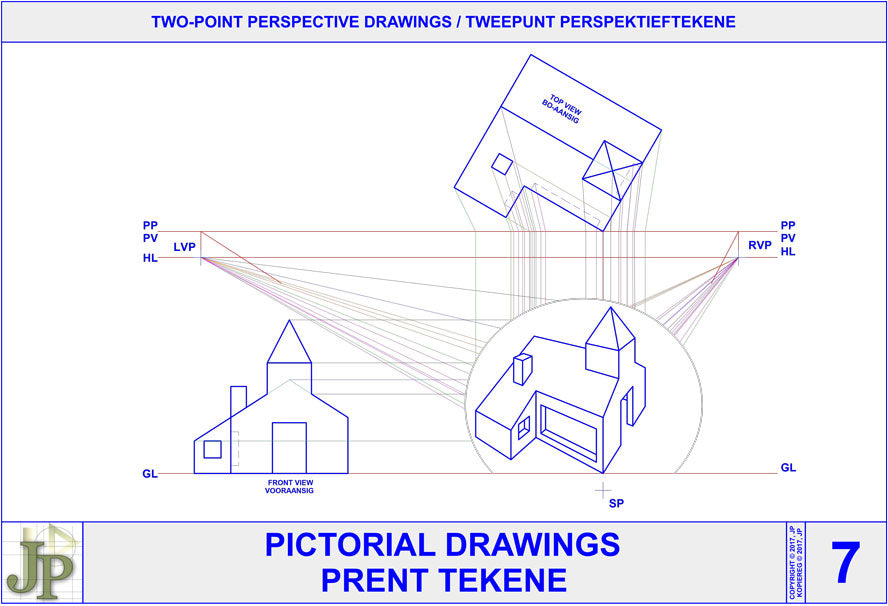 Pictorial Drawings 7 - Two-Point Perspective