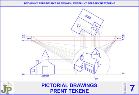 Pictorial Drawings 7 - Two-Point Perspective