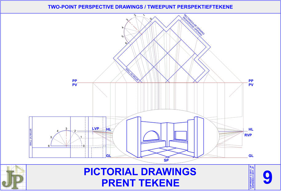 Pictorial Drawings 9 - Two-Point Perspective